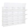 8-Tier Portable 64 Pair Shoe Rack Organizer 32 Grids Tower Shelf Storage Cabinet Stand Expandable for Heels, Boots, Slippers, White