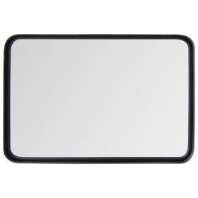 Rectangular Wall Mount Bathroom Mirror with Solid Steel Frame (size: S)