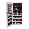 The Whole Surface PVC Film Wall Hanging Door With Lock Jewelry Cabinet Fitting Mirror Cabinet