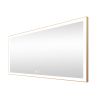 Rectangular Single Aluminum Framed Anti-Fog LED Light Wall Bathroom Vanity Mirror